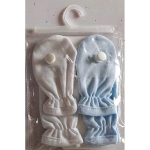 Manufacturer of Cotton Blanket - 100% cotton 2sets plain baby gloves made of interlock fabric  – Suntex