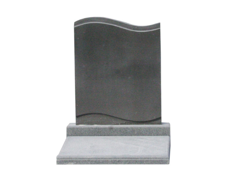 Gray mirror surface Granite Tombstone