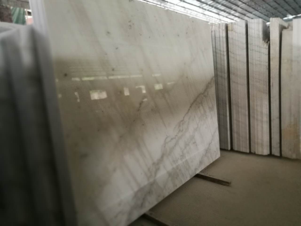 White Marble mirror surface Processing polished board
