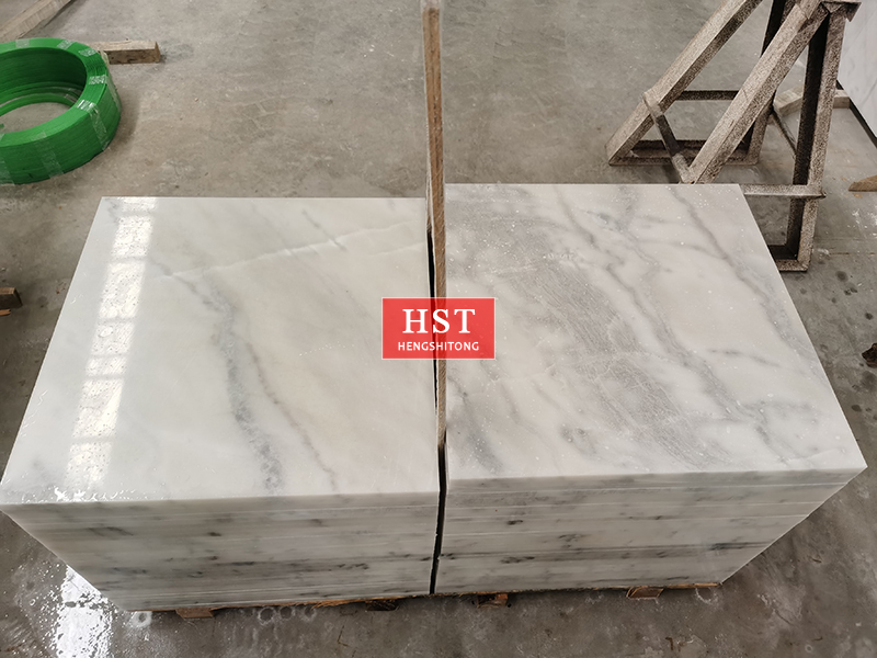 Mix white and  gray marble polish dry hanging marble www.stonemic.com