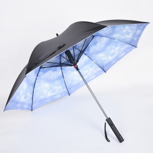 Пренослив мини чадор за вентилатор со долга рачка, лесен за заштита од ултравиолетови зраци
