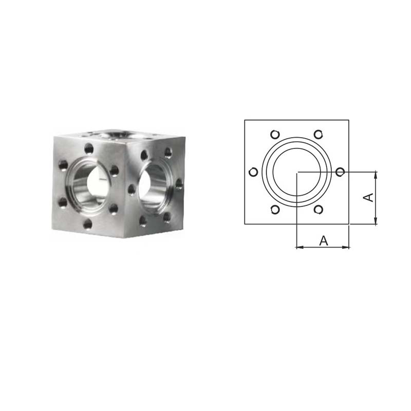 Matériau des cubes CF à 6 voies : 304/L