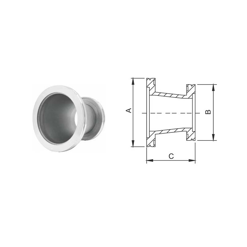 ISO-K Conical Reducer