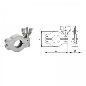 KF Vacuum Wing-Nut Clamps Type 1