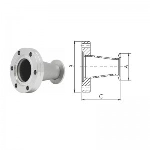 KF دىن CF Flange Conical Adapters