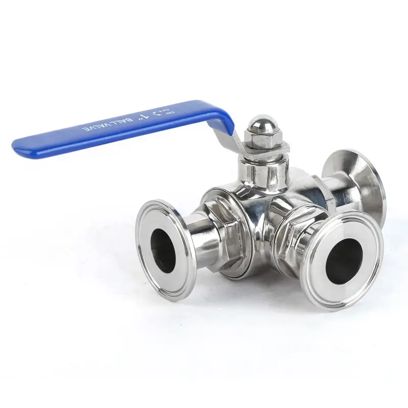 Improve efficiency and flexibility with sanitary three-way ball valves