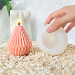 New design handmade jewelry geometric origami silicone mold plaster candle mold