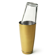 Gold Plated Boston Cocktail Shaker 28oz&16oz
