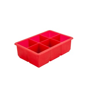 Akụkụ 6 Silicone Ice Mold – Ụdị Cube