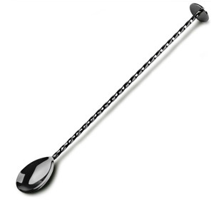 Gunmetal Black Plated Deluxe Disc Umsila Bar Spoon