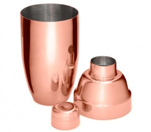 Copper Plated Deluxe Cocktail Shaker 550ml