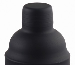 Koktejlový šejker Deluxe s práškovým nástrekom 750 ml, matná čierna
