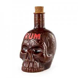 Keraminis Skull Rum Tiki buteliukas 850ml