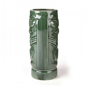 I-Ceramic Mean Green Tiki Mug 500ml