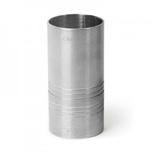 Rozsdamentes acél dupla gyűszű, 25 és 50 ml