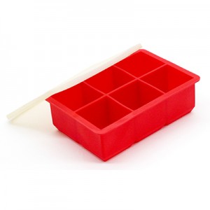 Stampo per ghiaccio in silicone a 6 sezioni – a forma di cubo