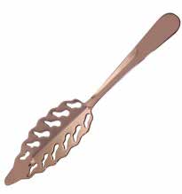 Copper Plated Leaf Absinthe Spoon