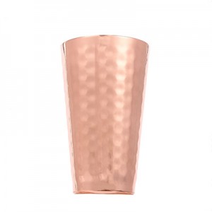 Copper Plated Tapered Mug - Hammered 350ml