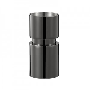 Gunmetal Black Plated Premium Cylinder Dobleng Jigger 20/40ml
