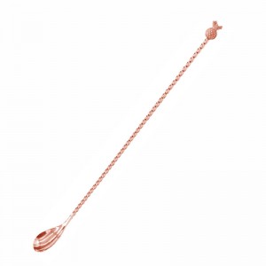 Copper Plated Pineapple Bar Spoon 430mm