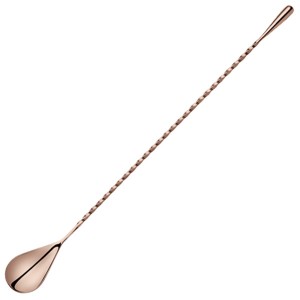 Copper Plated Teardrop Bar Spoon 300mm