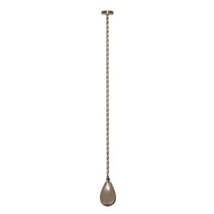 Stainless Steel Bar Spoon With Muddler Base 300mm