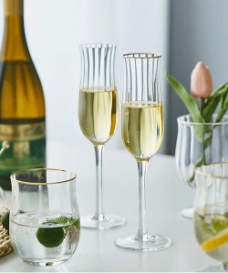 Barok guldkant champagnefløjte 150 ml