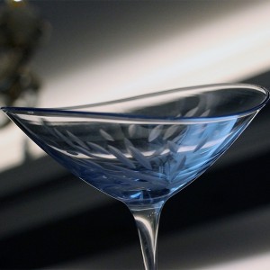 Coral Sea Martini Glass 250ml – Biru Muda