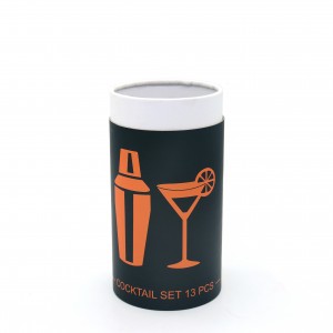 Cocktail Set 13 Pieces - Cylinder Gift Box