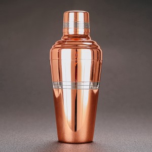 Cocktail Shaker giapponese di lusso placcato in rame 500 ml