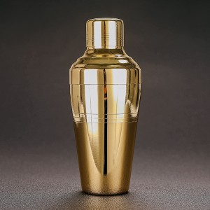 Shaker de cocktail japonez de lux placat cu aur 500 ml