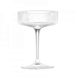Ribbed Coupe Glas 280ml