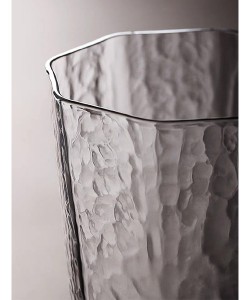 रकी बनावट स्टेम्ड वाटर ग्लास 400ml