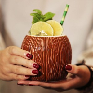Керамикалык кокос Тики кружкасы 500мл