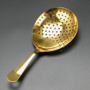 Gold Plated Deluxe Julep Cocktail Strainer