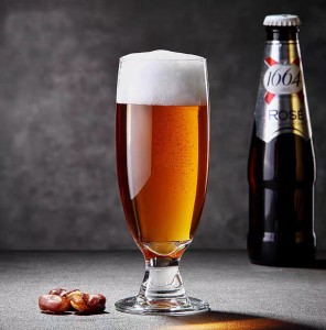 Bierglas mit tropfenförmigem Stiel, 350 ml