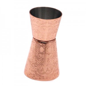 Copper Plated Floral Classic Double Jigger 20/40ml