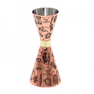 Copper Plated Slim Double Jigger 25/50ml