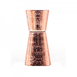 Copper Plated Floral Classic Ob Chav Jigger 20/40ml