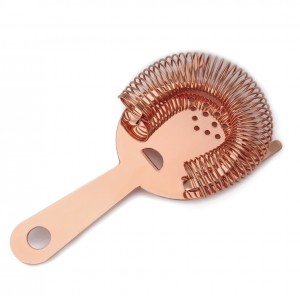 I-Copper Plated Professional Cocktail Strainer-Indlebe eNgqongileyo