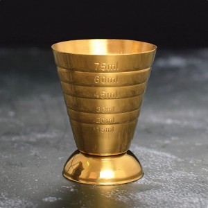 Gold Plated Multi-Scale Measuring Cup 75ml