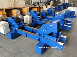 Hydraulic 40 T Fit Up Welding Rotator For Wind Towers
