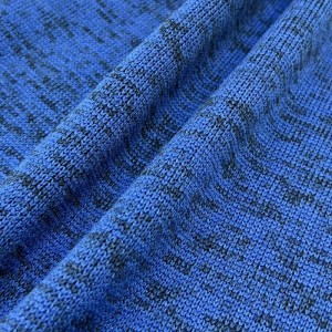 Suerte textile mofuta o mocha o etselitsoeng lesela la poly sweater knit hacci