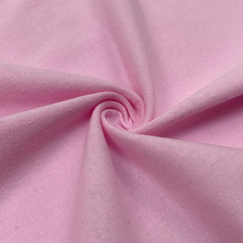 Suerte វាយនភណ្ឌពណ៌ផ្កាឈូក ប៉ាក់ polyester stretchy jersey fabric dresses រូបភាពពិសេស