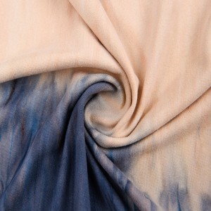 Suerte tekstiilist digiprindiga 4-suunaline veniv dbp topeltharjatud polü-jersey trikotaažkangas