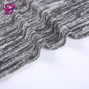 Suerte textil lång slub grov nål tunn fall stretch hacci stickat tyg för tröja