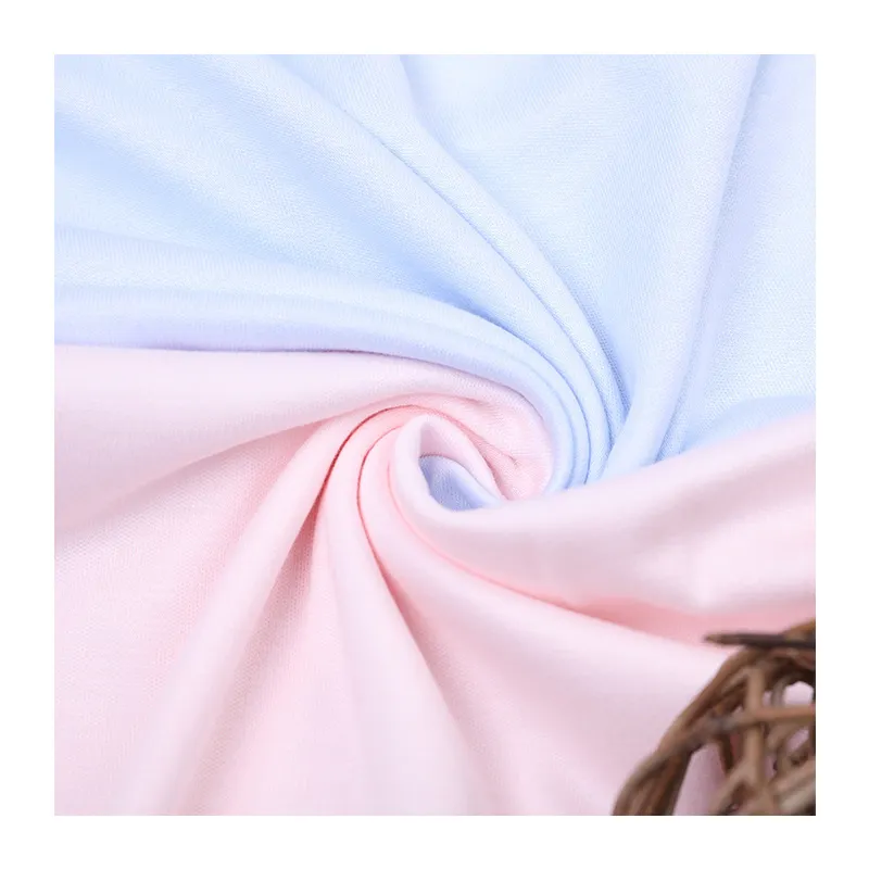 Shaoxing Suerte Solidus Color Eco-Friendly Bamboo Spandex Fiber Knit Fabric