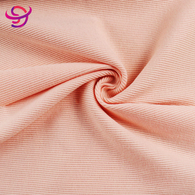 Suerte Textile คุณภาพสูง Poliester Cotton French Terry spandex Fabric ภาพเด่น