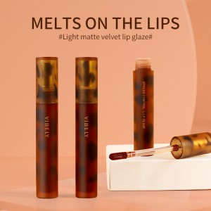 [iphakethe elilodwa] 6-umbala nqunu, i-matte liquid amber lipstick 1017-MF