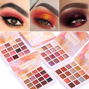 16-Color Professional Long-Lasting Waterproof Matte And Shimmer Eye Shadow แป้งแต่งหน้า 16SYY